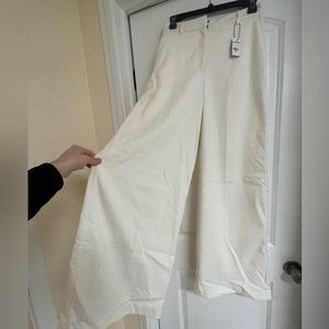 Wide White Pants, size 0R